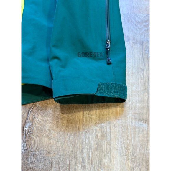 Patagonia Mens Green Yellow Powder Bowl Jacket Recco Medium Goretex - Picture 13 of 14